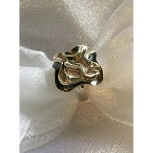 Silpada Flower Ring Size 7 R1809 Sterling Silver TONS OF SOLID SILVER .925 VTG